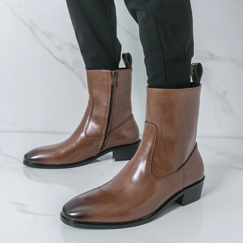 Chelsea Boots Men - Clássico confortável botas de tornozelo botas