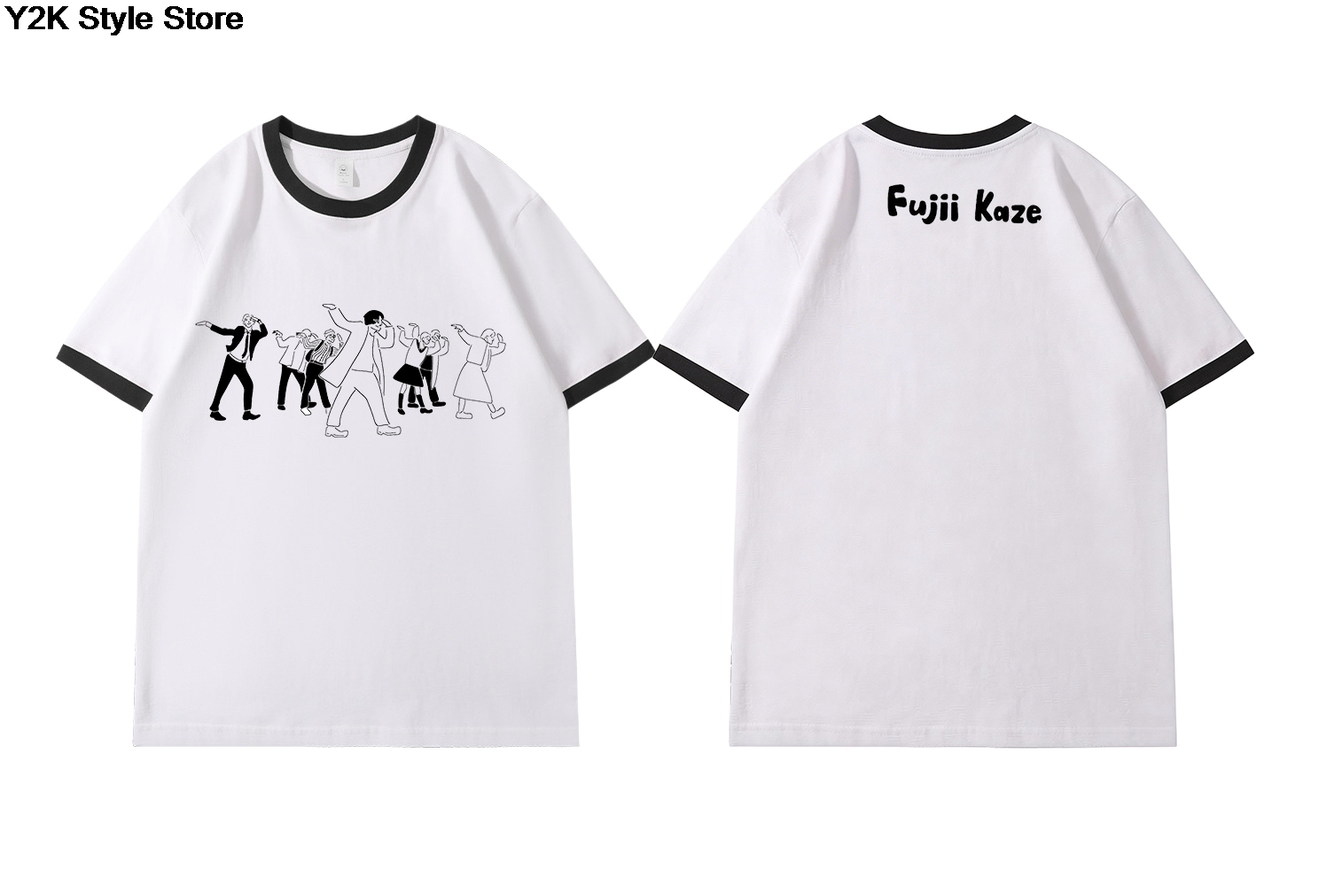 Mens Fashion Dress Shirts - Camiseta de Algodão Fujii Kaze /