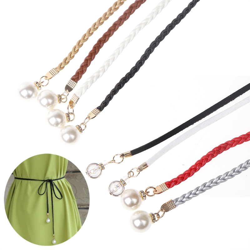 Leather Belt Braided - Cinto Pérola Trançado de Couro PU