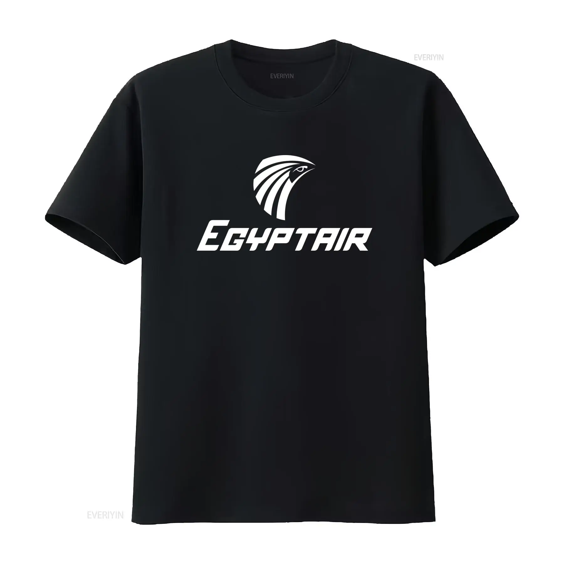 Men Fashion Egypt - Camiseta de algodão azul marinho com