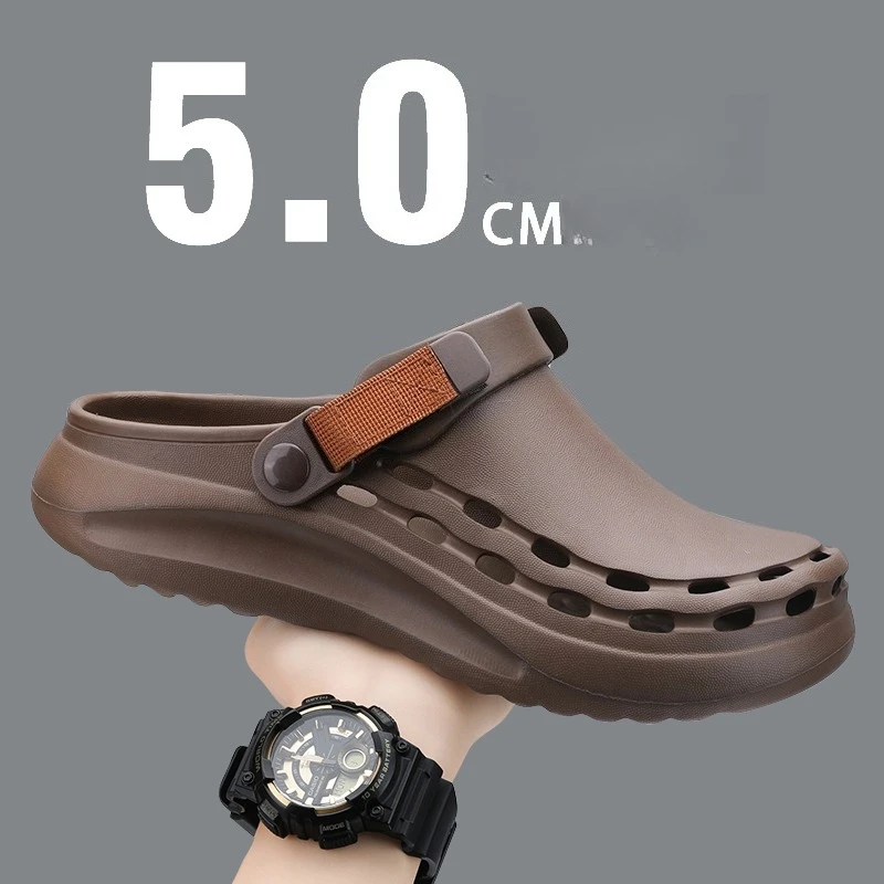 Men'S Fashion For 45 Years Old - Sandálias masculinas de cor sólida de