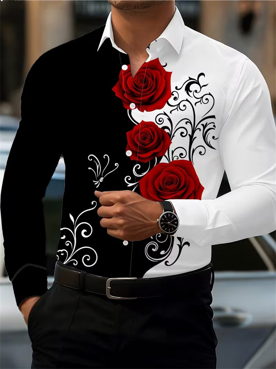 Mens Fashion Ideas - Camisa Masculina de Manga Longa com