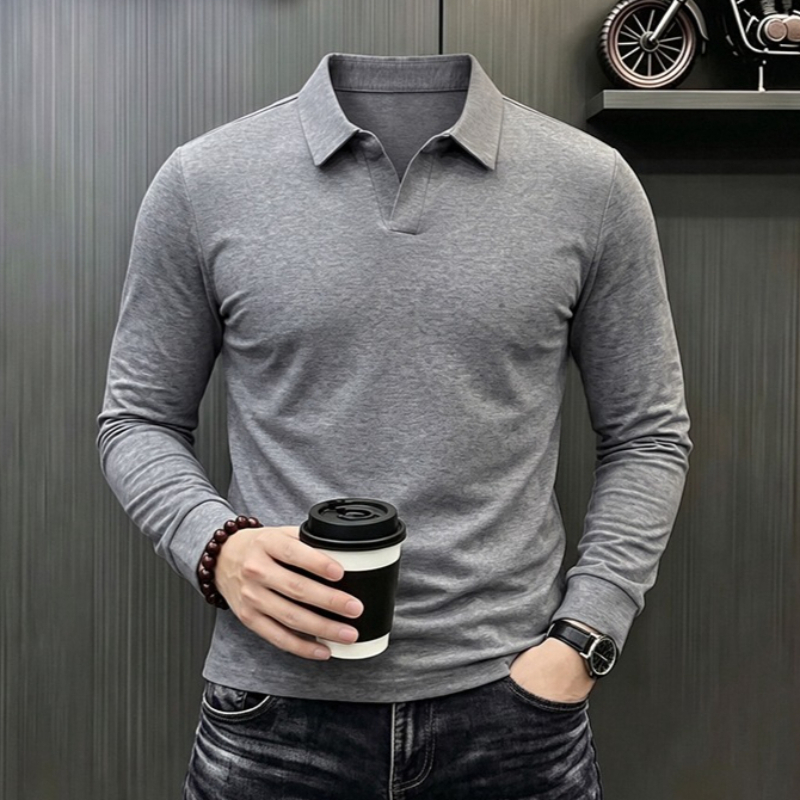 Men'S Fashion For Summer 2026 - Camiseta Masculina Casual de Manga Longa
