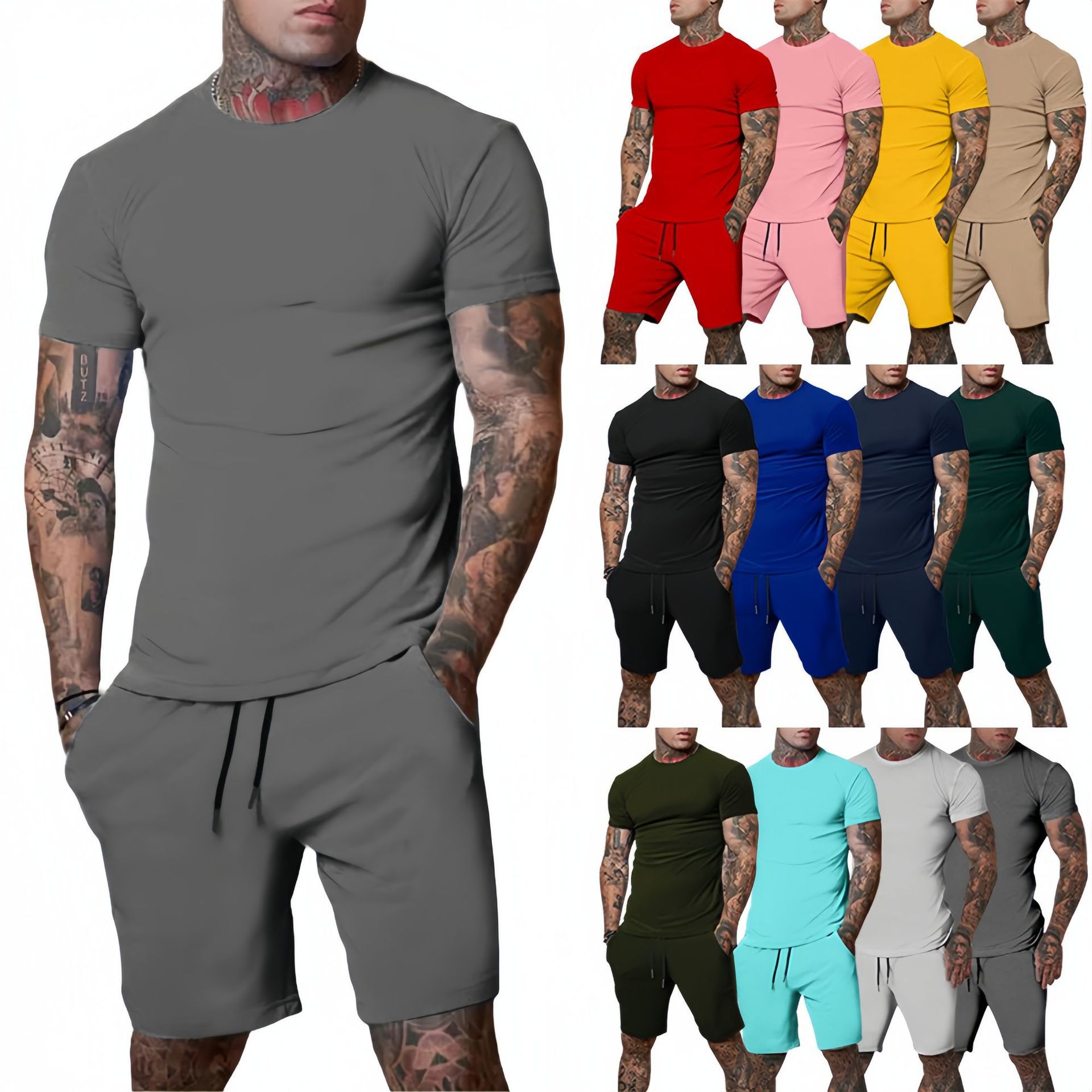 Mens Fashion Ideas - Conjunto de Roupas de Verão Fashion