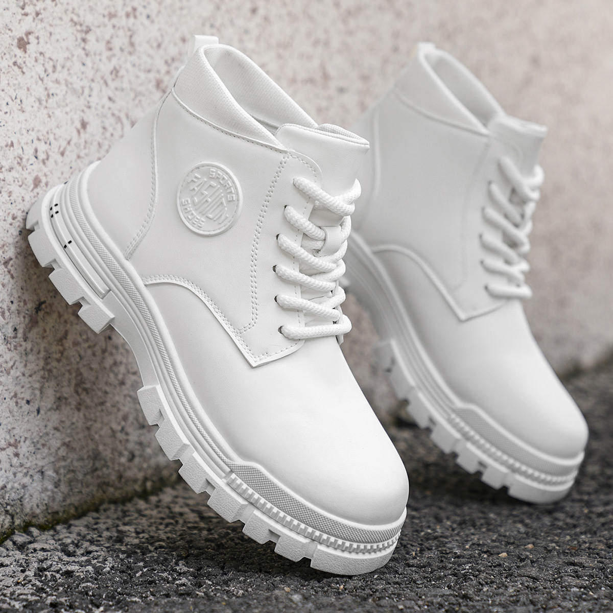 Botas de motocicleta brancas e - Men'S Fashion For 45 Years Old avaliação e preço