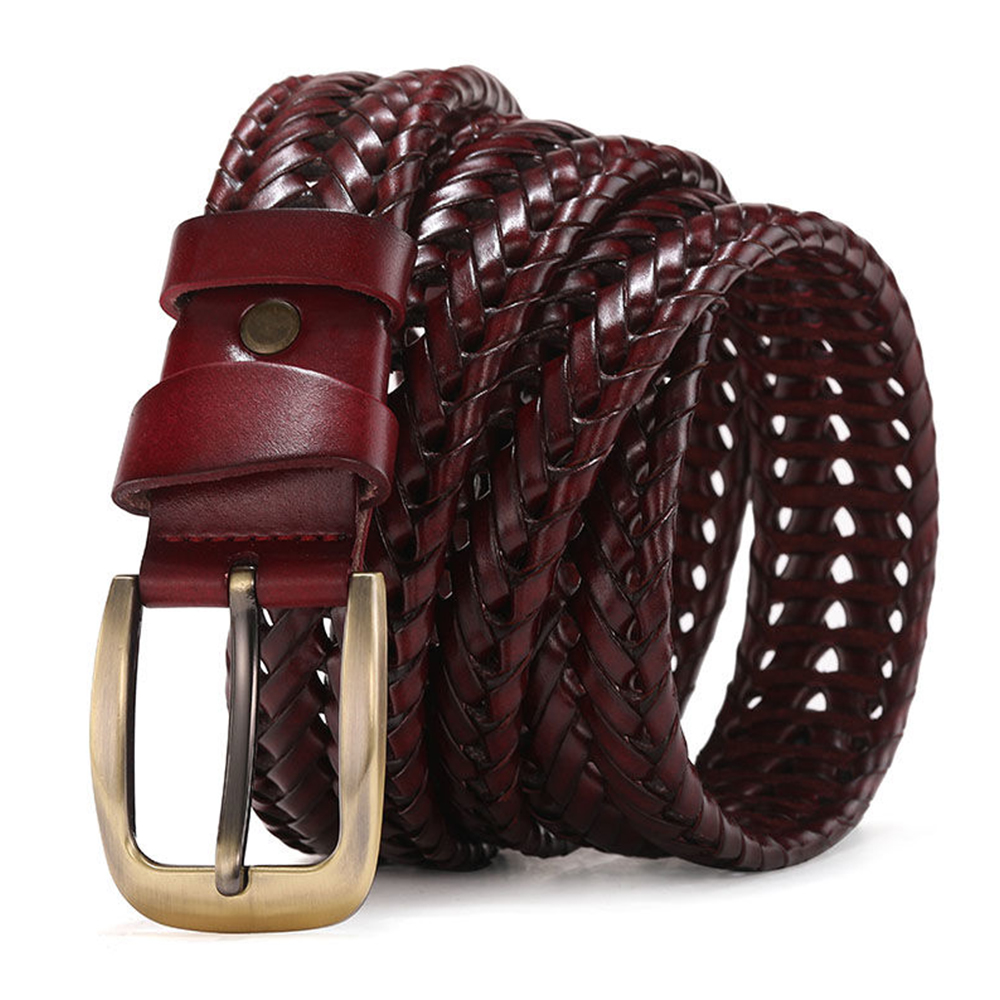 Cintos Masculinos de Couro Gen - Leather Belt Braided avaliação e preço