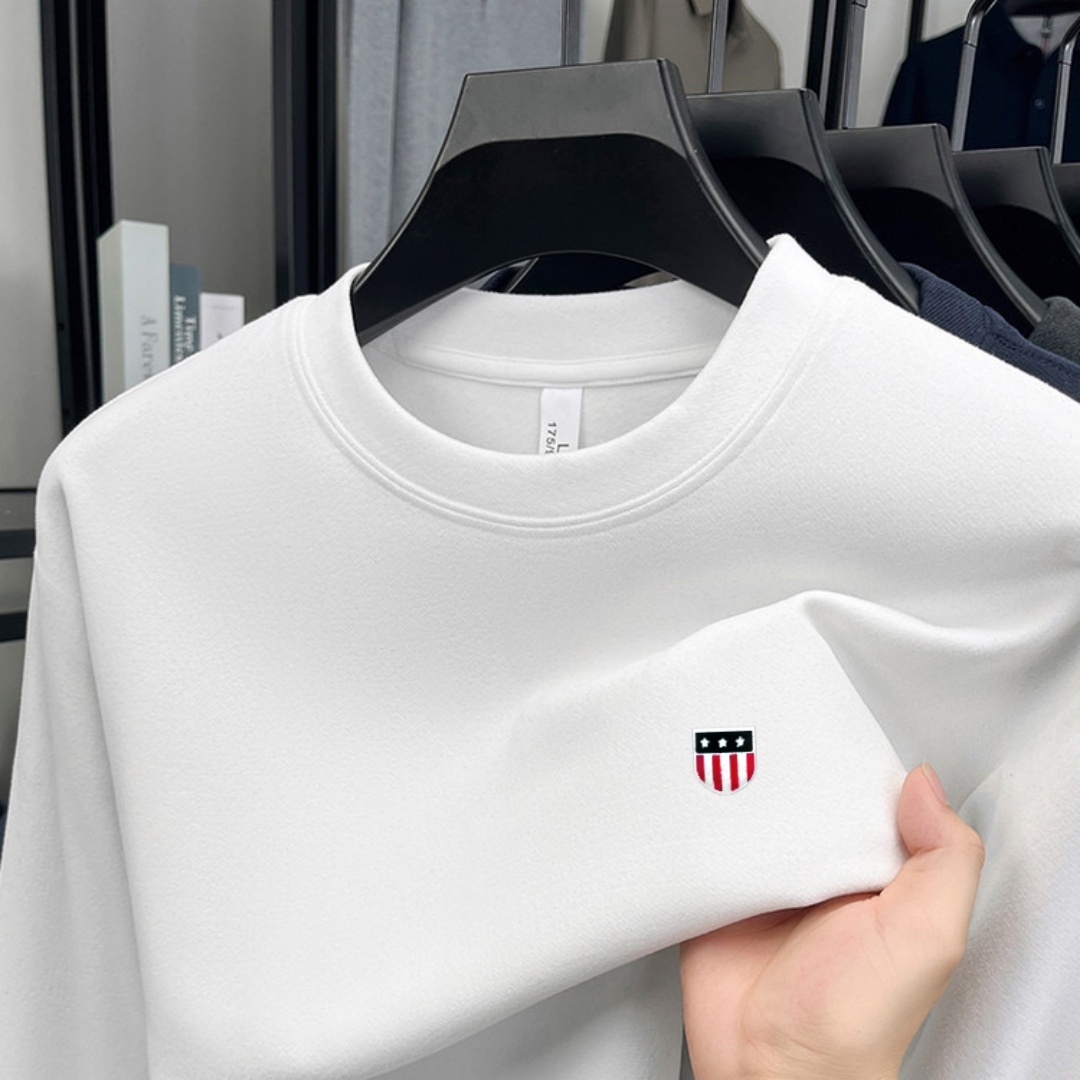 Camiseta masculina de algodão  - Men'S Spring Fashion avaliação e preço