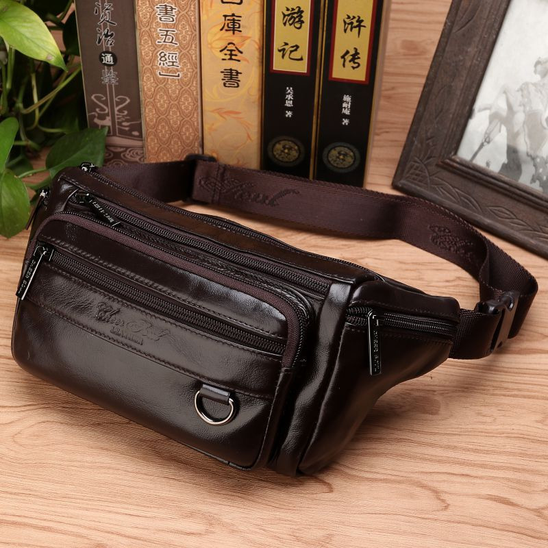 Homens cintura fanny sacos est - Leather Belt Braided avaliação e preço