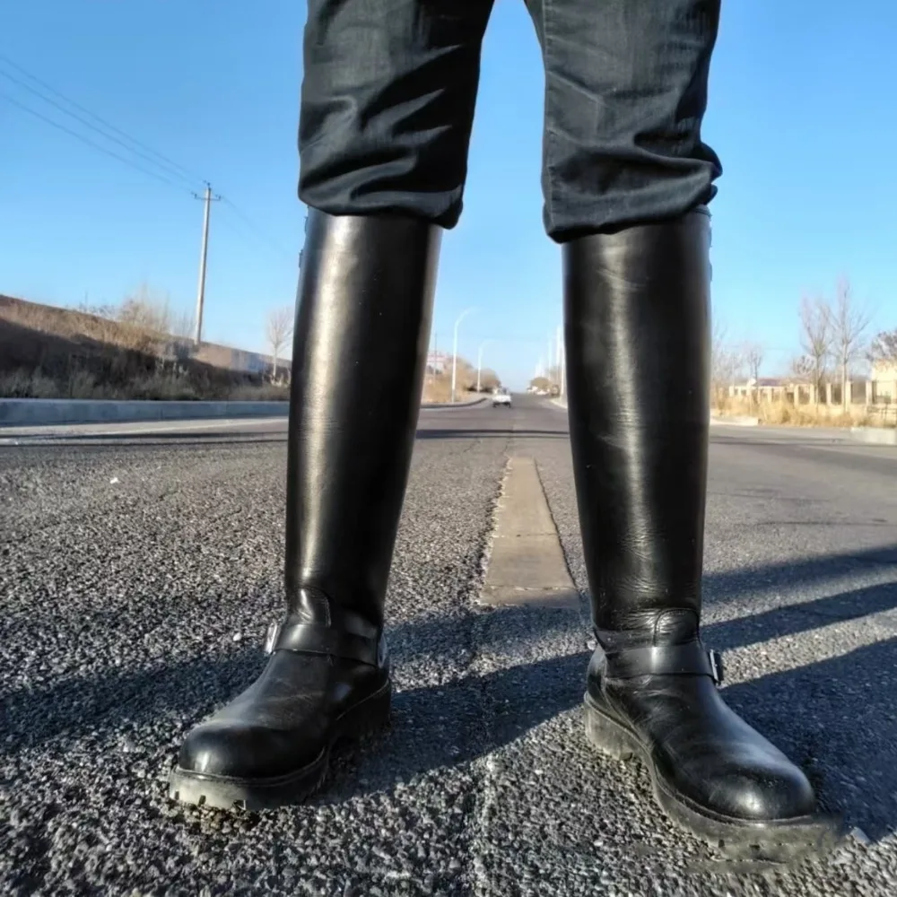 Moda masculina de couro genuín - Chelsea Boots Men avaliação e preço