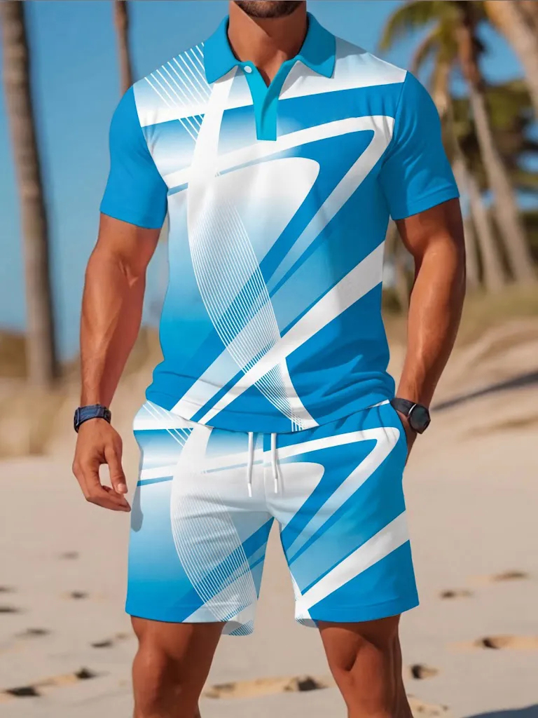 Conjunto de Verão Masculino: C - Men'S Fashion Polo avaliação e preço