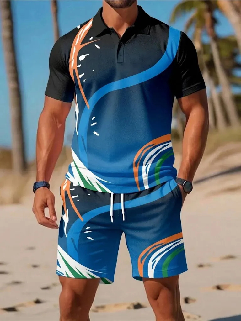 Conjunto de Verão Masculino: C - Men'S Fashion Polo avaliação e preço