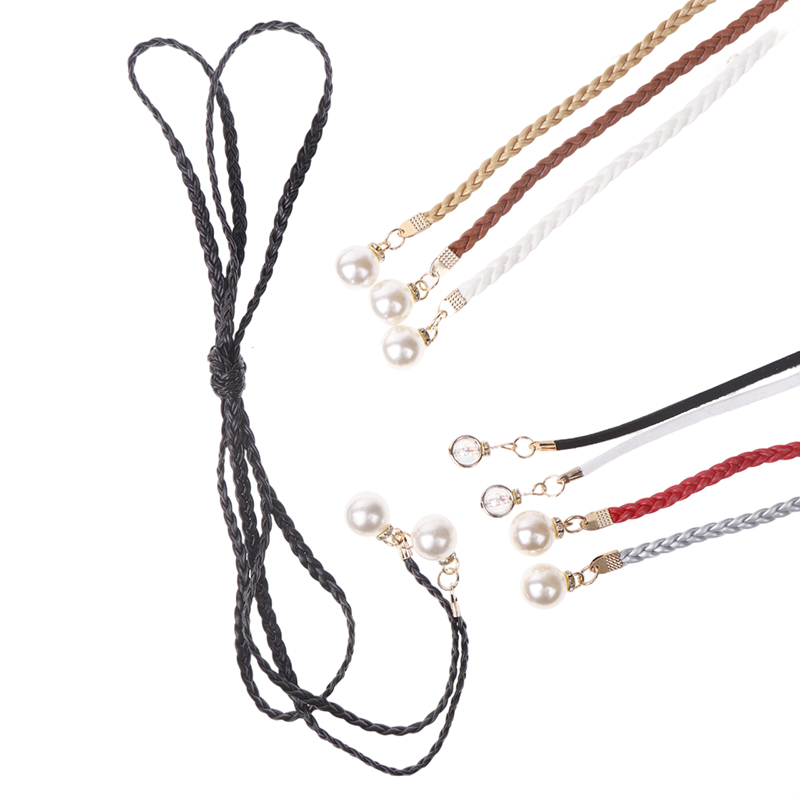 Cinto Pérola Trançado de Couro - Leather Belt Braided avaliação e preço