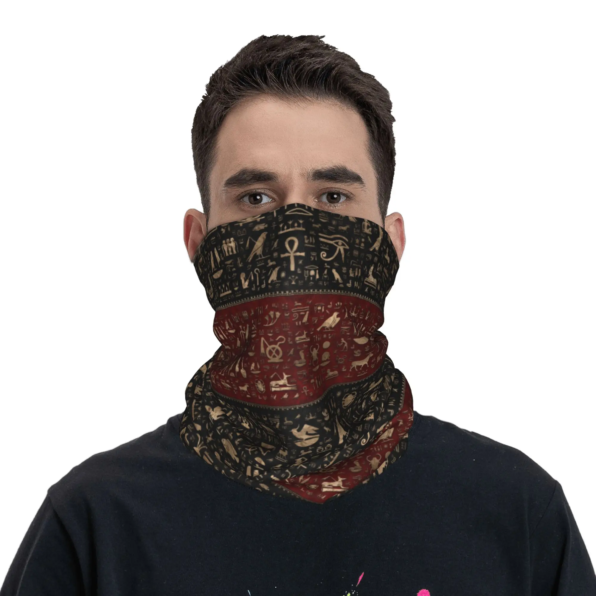 Nova Bandana com Hieróglifos d - Men Fashion Egypt avaliação e preço