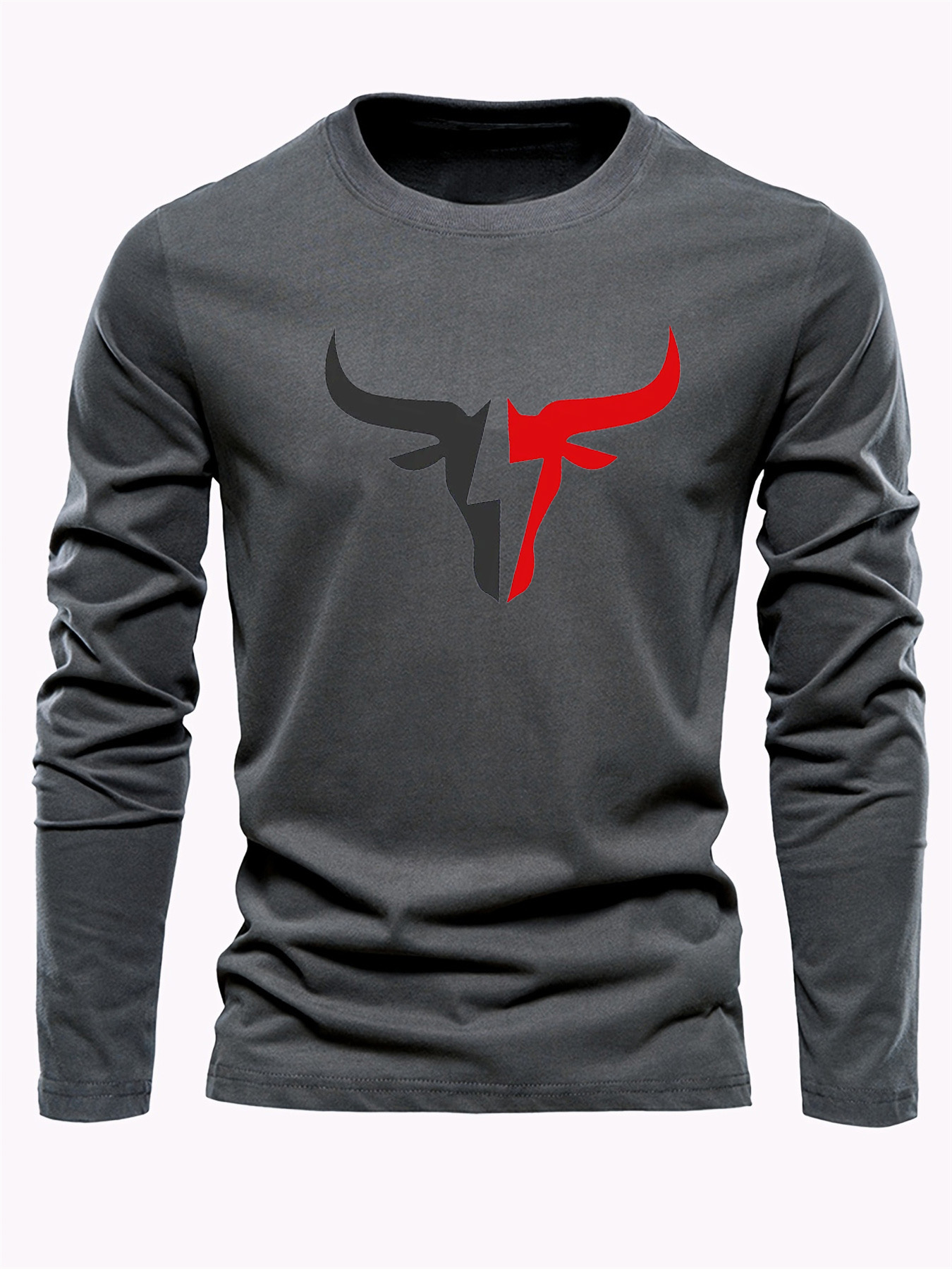 Camiseta Masculina de Manga Lo - Men'S Spring Fashion avaliação e preço