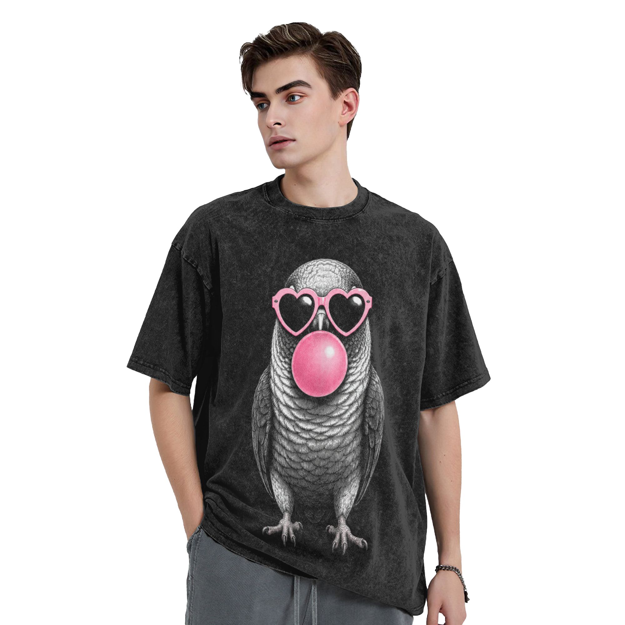 Camiseta de Papagaio Conure de - Men'S Fashion Pink Shirt avaliação e preço