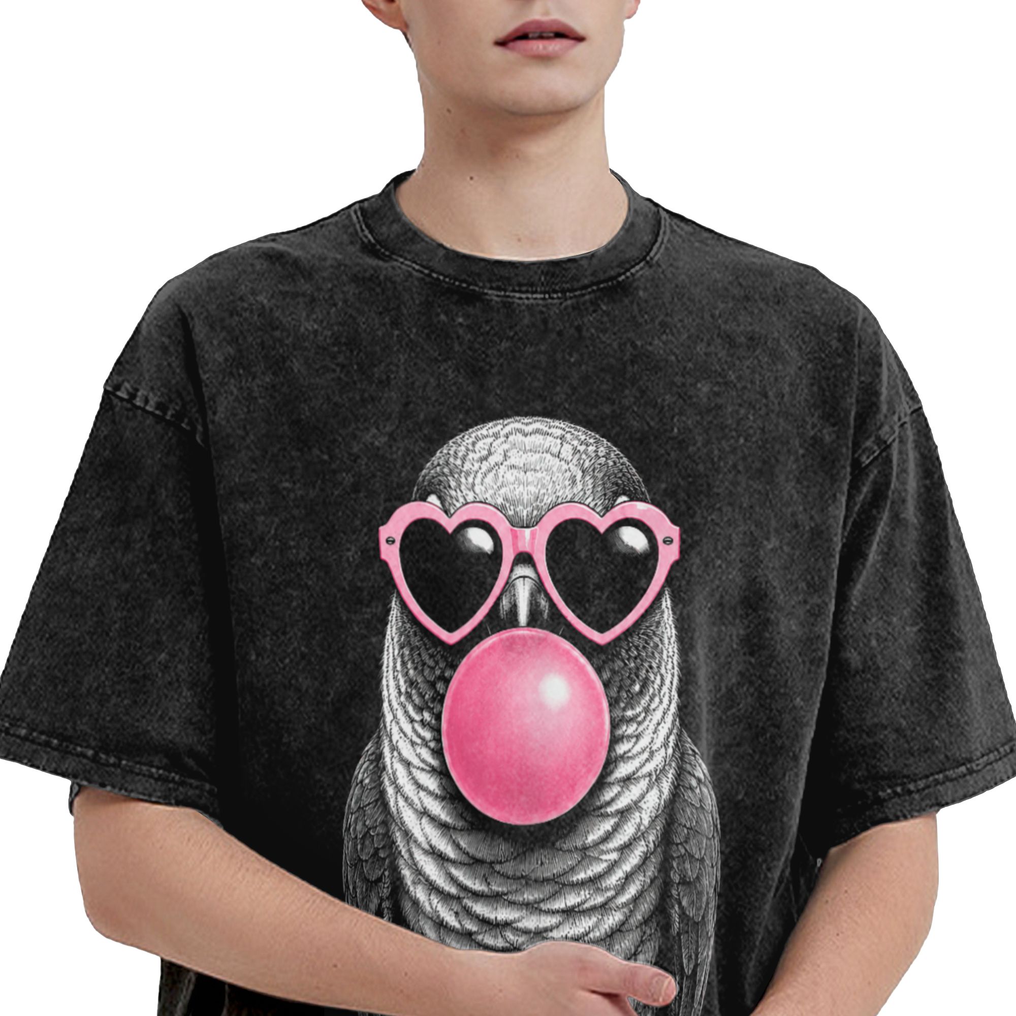 Camiseta de Papagaio Conure de - Men'S Fashion Pink Shirt avaliação e preço