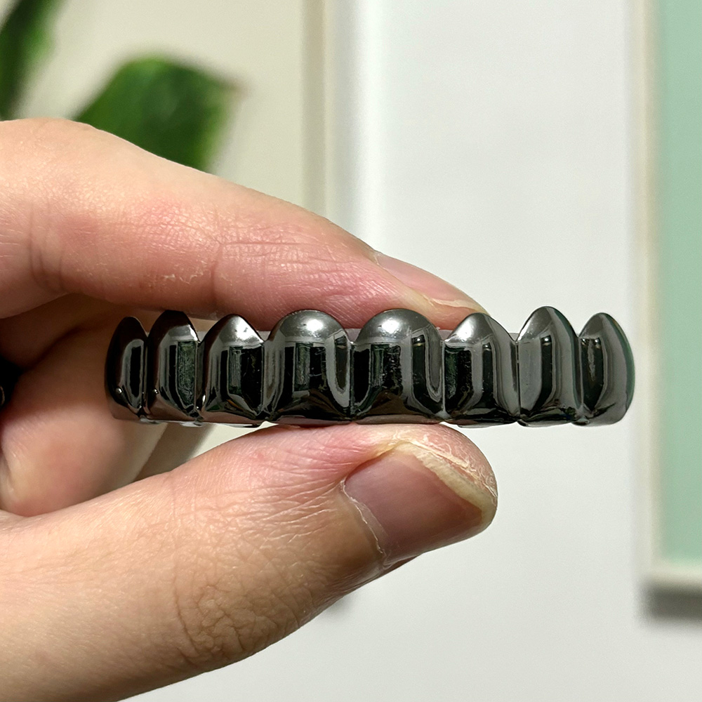 YOUNGX Grillz Dentários Pretos - Mens Fashion Caps avaliação e preço