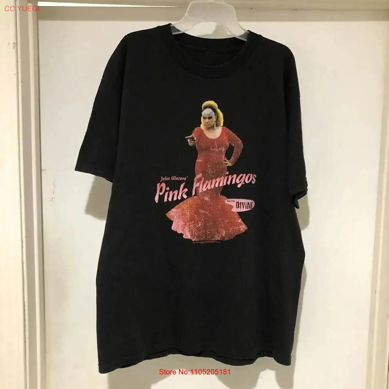 Vintage 90s john waters rosa f - Men'S Fashion Pink Shirt avaliação e preço