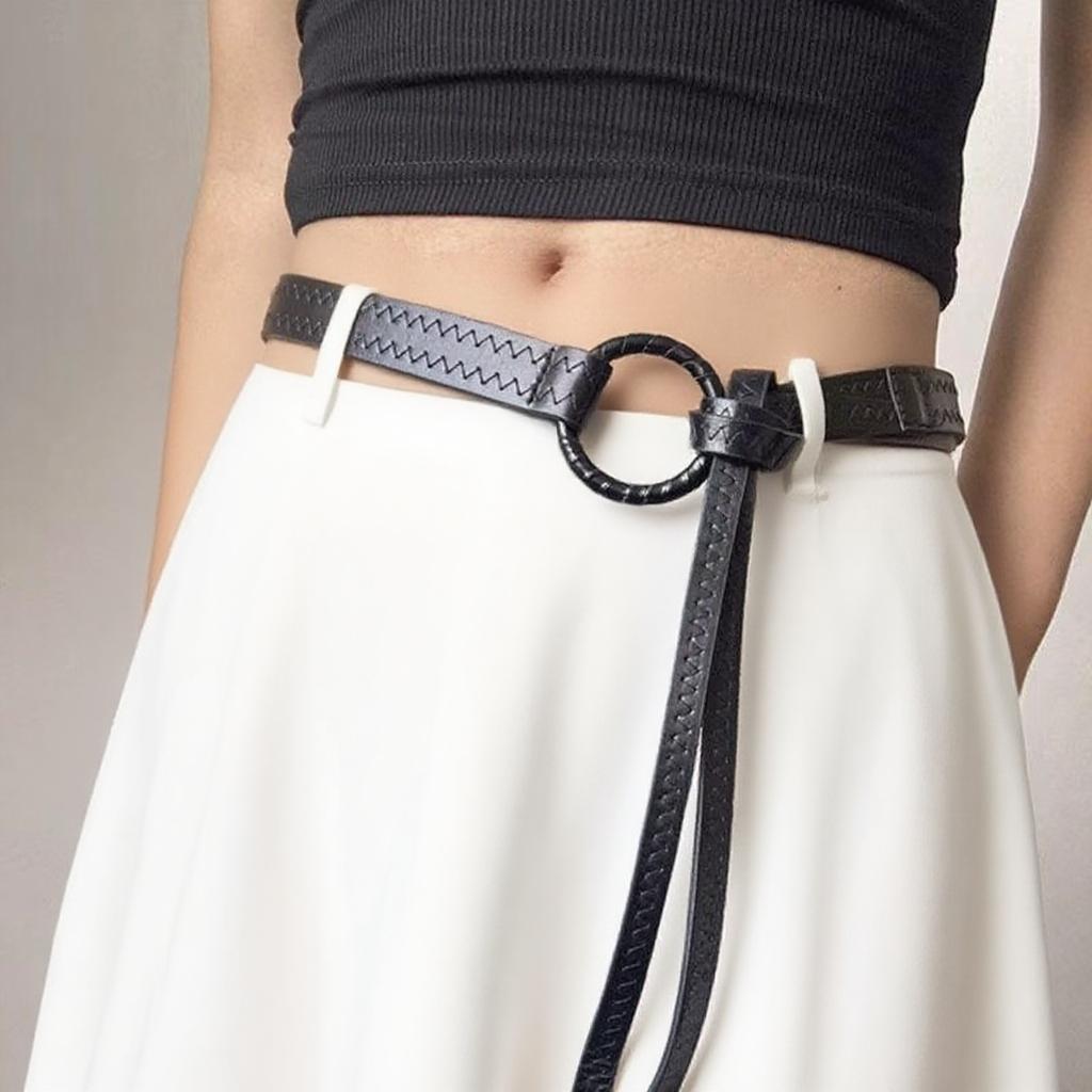 Cinto Feminino Elegante e Mode - Leather Belt Braided avaliação e preço
