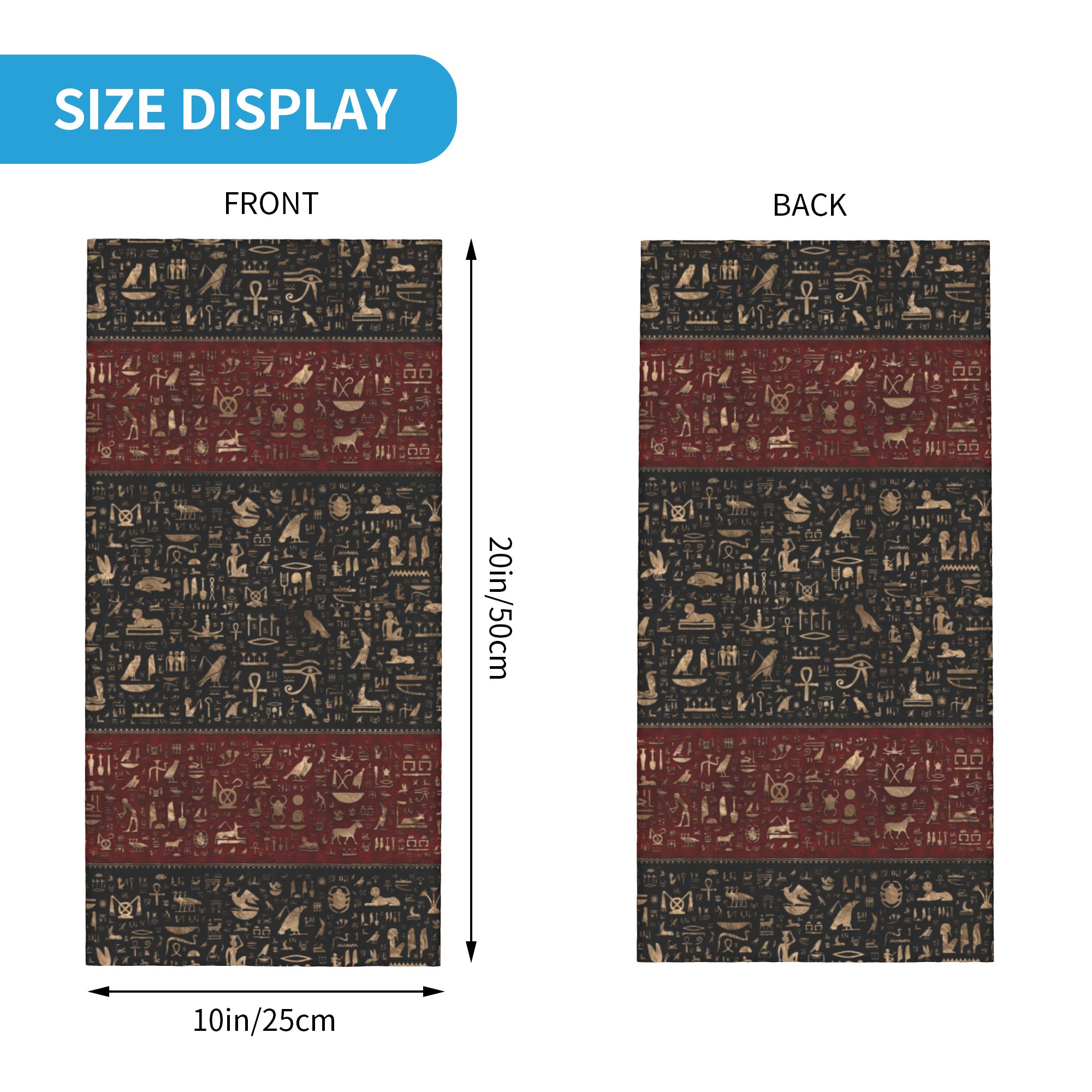 Bandana com Hieróglifos Egípci - Men Fashion Egypt avaliação e preço