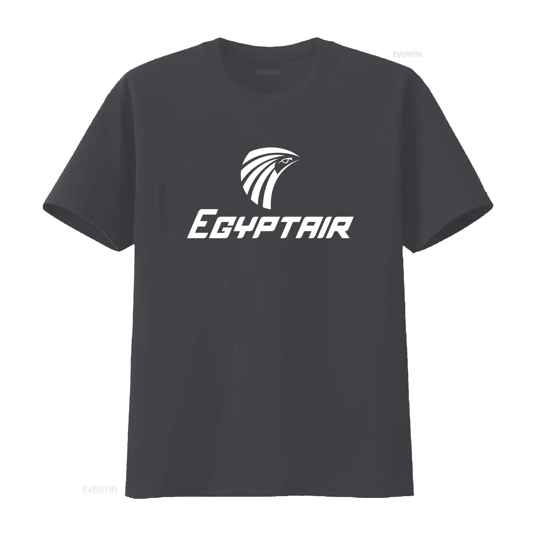 Camiseta de algodão azul marin - Men Fashion Egypt avaliação e preço