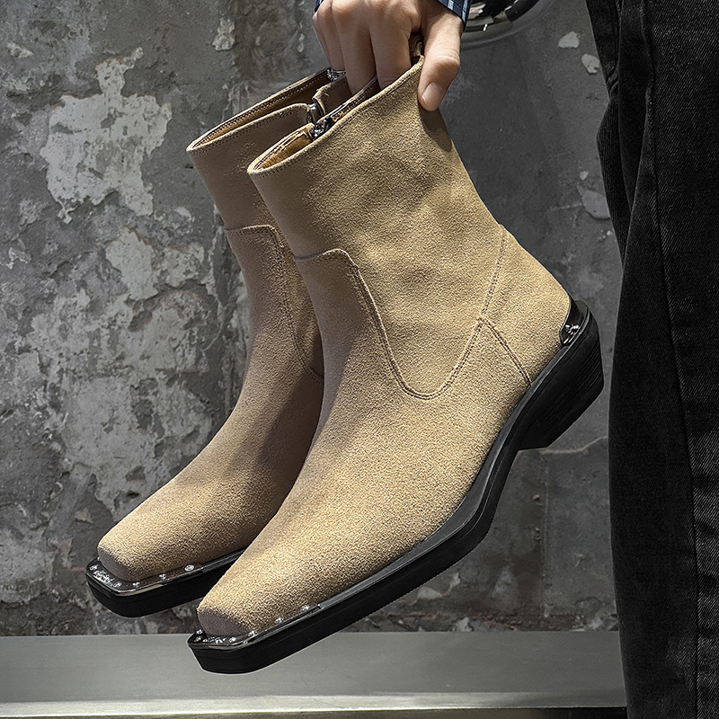 Inglaterra estilo masculino ca - Chelsea Boots Men avaliação e preço
