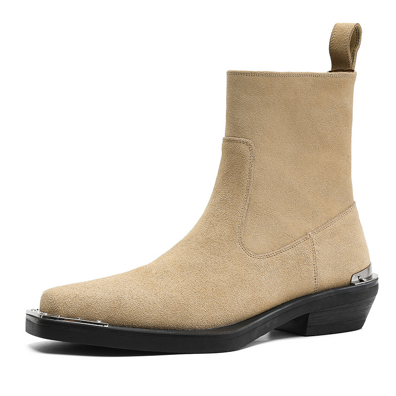 Inglaterra estilo masculino ca - Chelsea Boots Men avaliação e preço