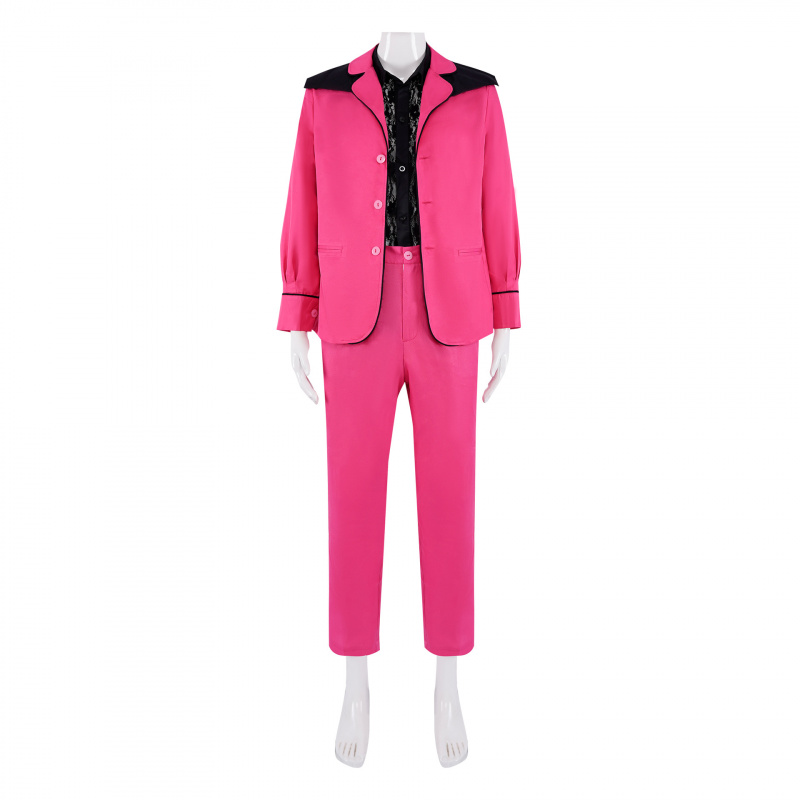 Fantasia de Filme Elvis Presle - Men'S Fashion Pink Shirt avaliação e preço