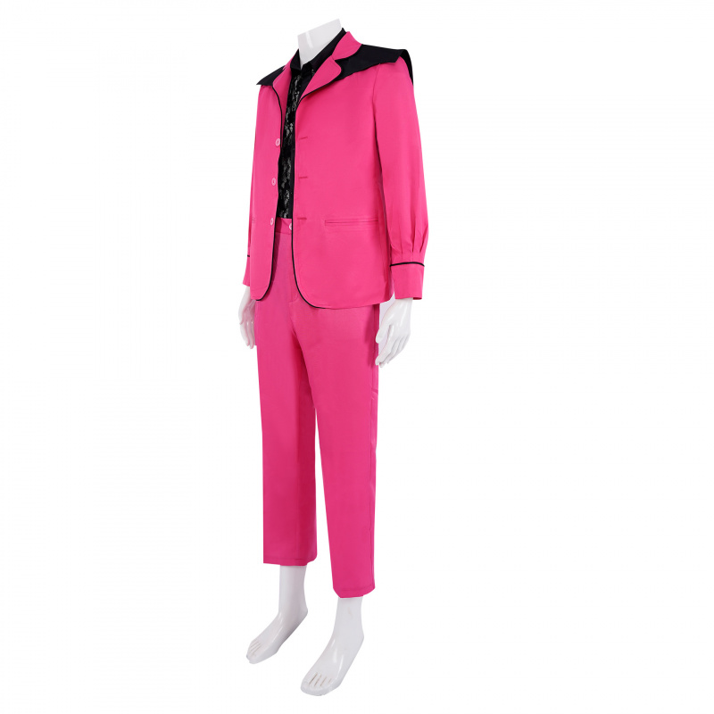 Fantasia de Filme Elvis Presle - Men'S Fashion Pink Shirt avaliação e preço