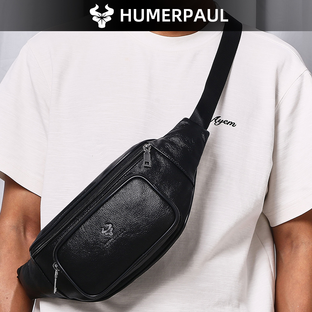 Bolsa de Cintura Masculina HUM - Leather Belt Braided avaliação e preço