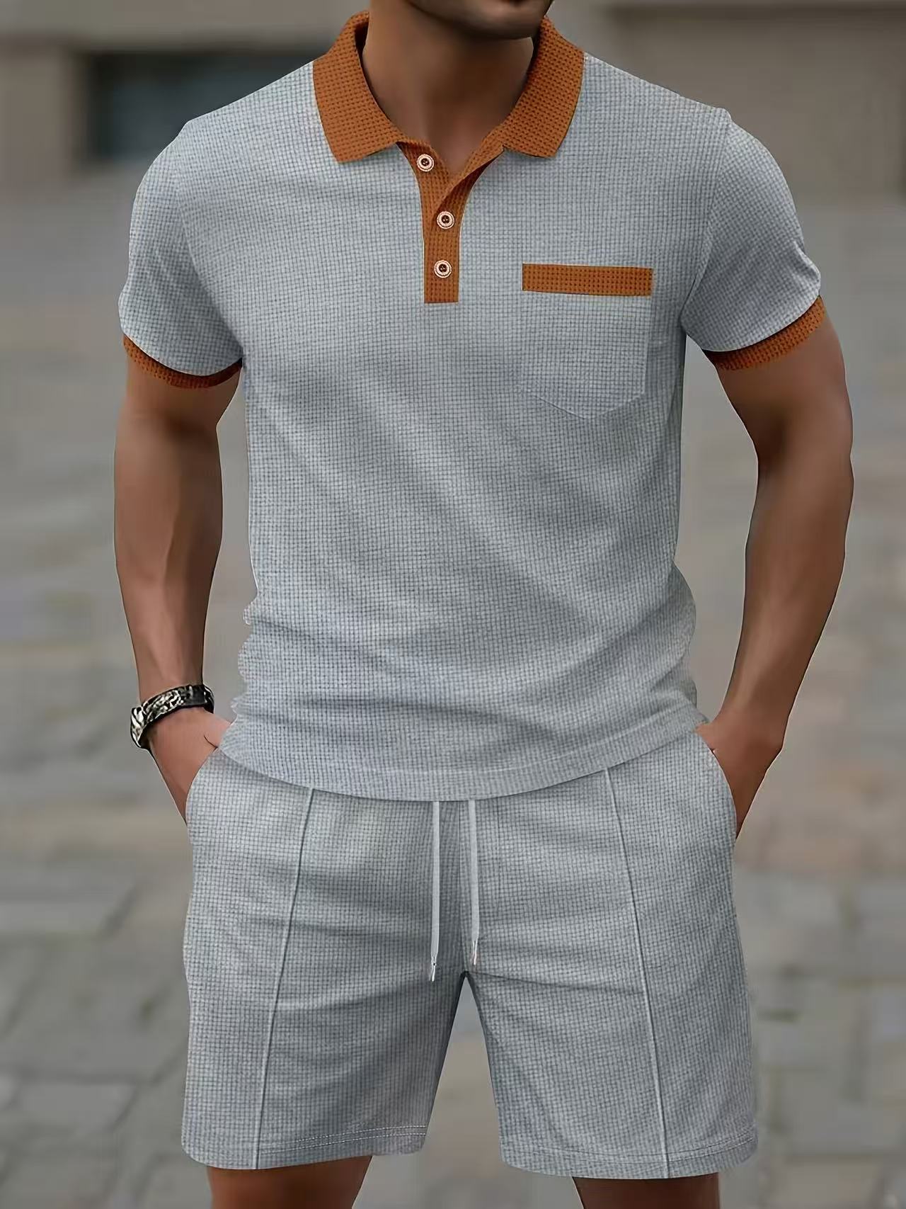 Conjunto de camiseta polo e sh - Mens Fashion Ideas avaliação e preço