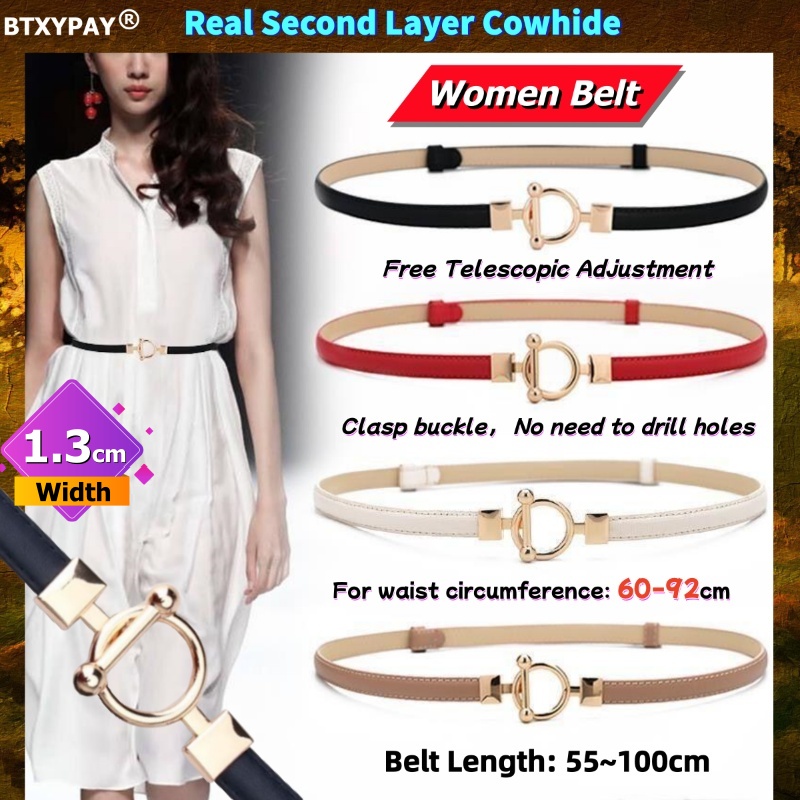 1.3cm de largura 1m feminino o - Leather Belt Braided avaliação e preço