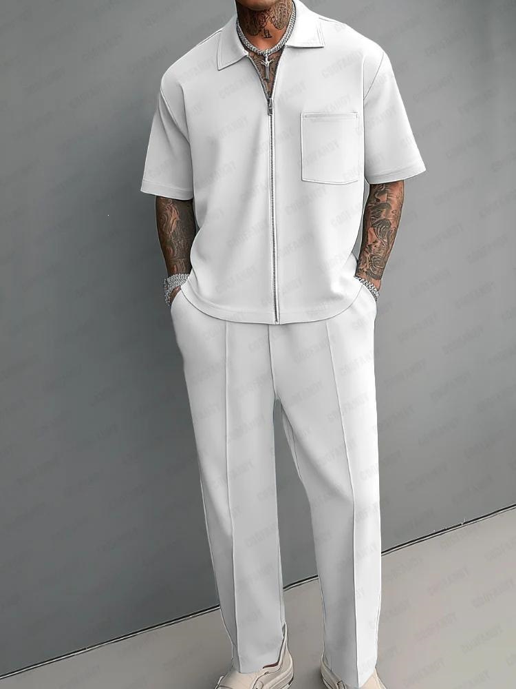 Conjuntos Masculinos de 2 Peça - Men'S Fashion Polo avaliação e preço