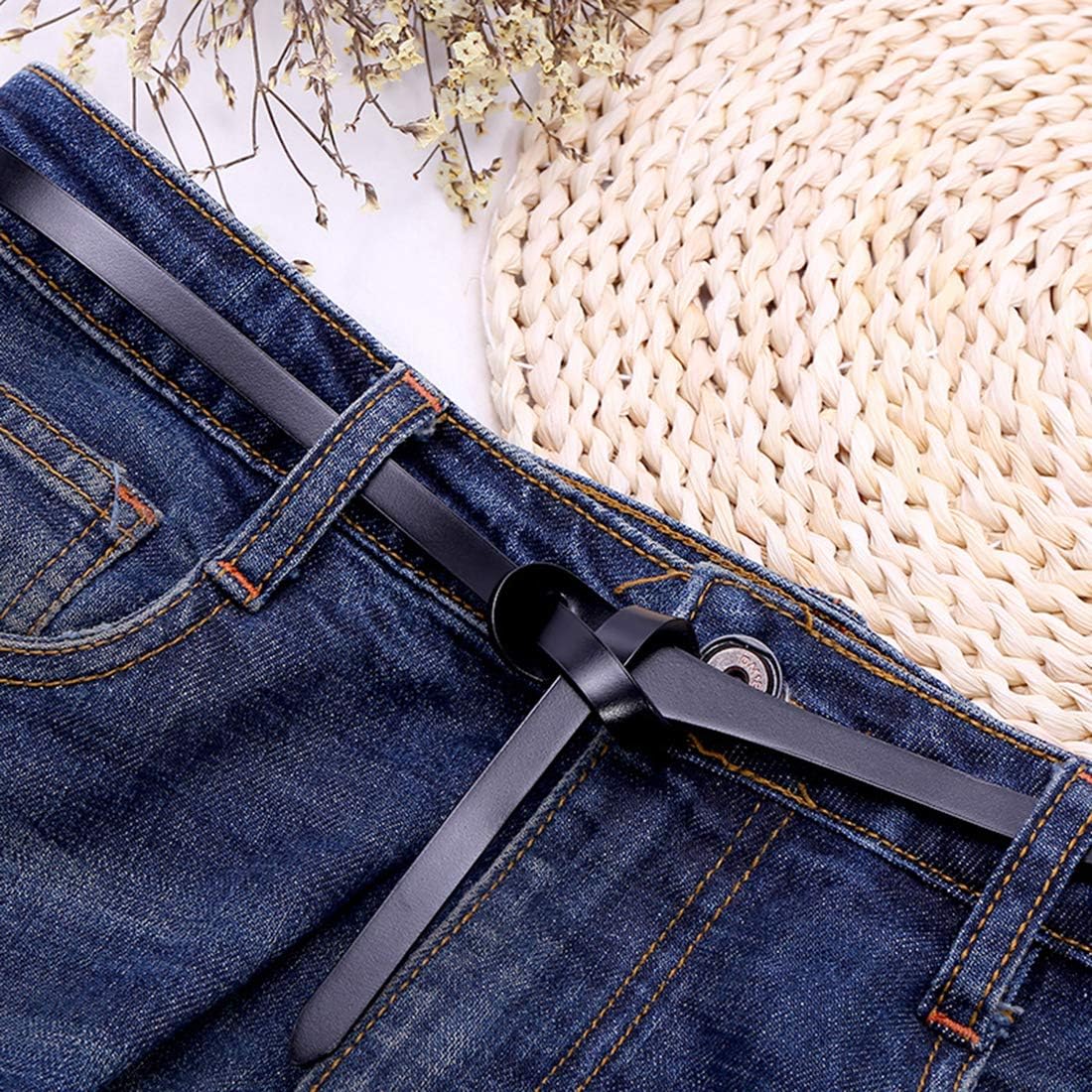 Cintura retrô cinch couro genu - Leather Belt Braided avaliação e preço